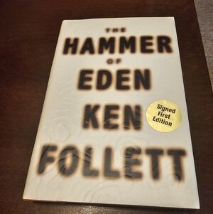 Ken Follett 'The Hammer of Eden' Signed First Edition Thriller Novel